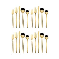 Towle Living Forged Shea Flatware Set - Gold