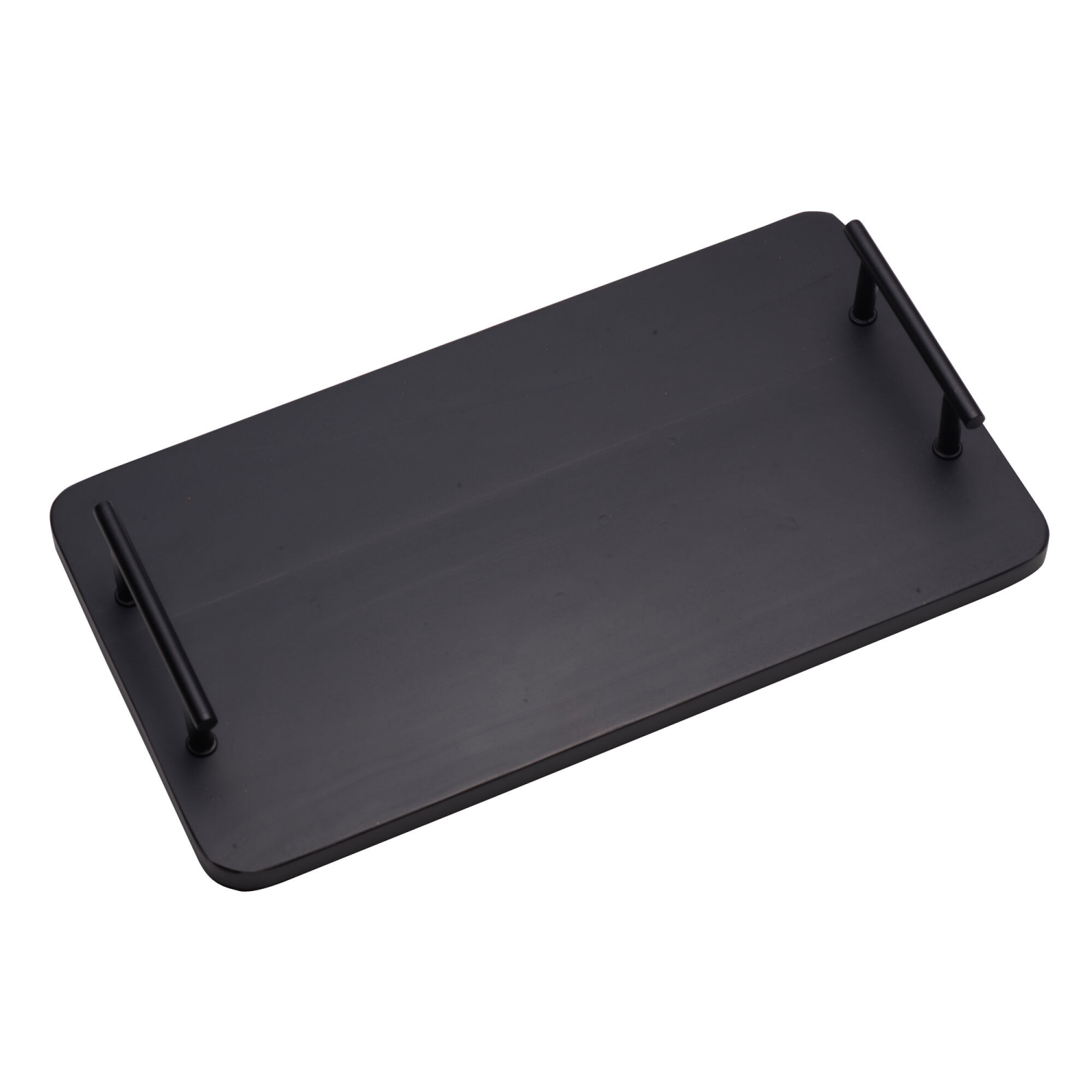 slide 2 of 2, Towle Living Mango Wood Black Tray with Handles, 1 ct