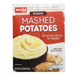 Weis Quality 100% Real Instant Mashed Potatoes - 13.3 oz