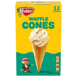 KEEBLER Waffle Cones, 12count Cones, 5oz / 141g