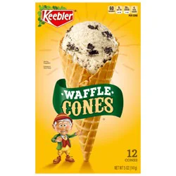 KEEBLER Waffle Cones, 12count Cones, 5oz / 141g
