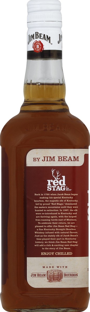 slide 3 of 7, Jim Beam Red Stag Bourbon Spiced 750ml, 750 ml