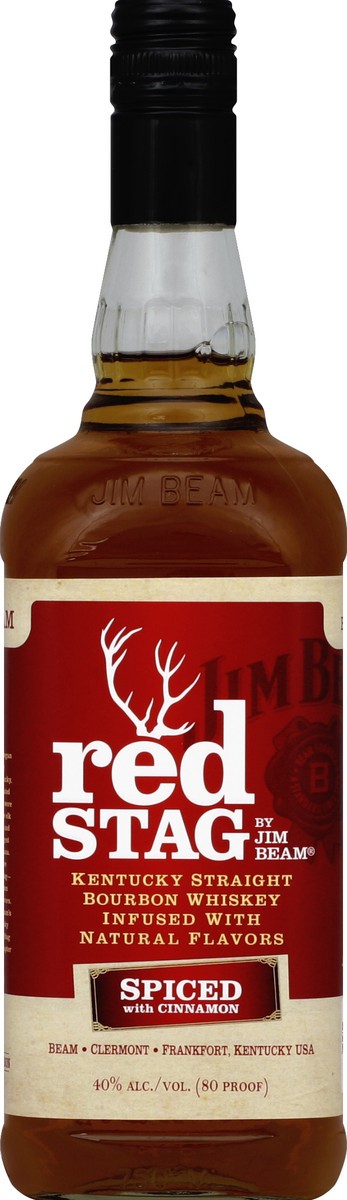 slide 5 of 7, Jim Beam Red Stag Bourbon Spiced 750ml, 750 ml