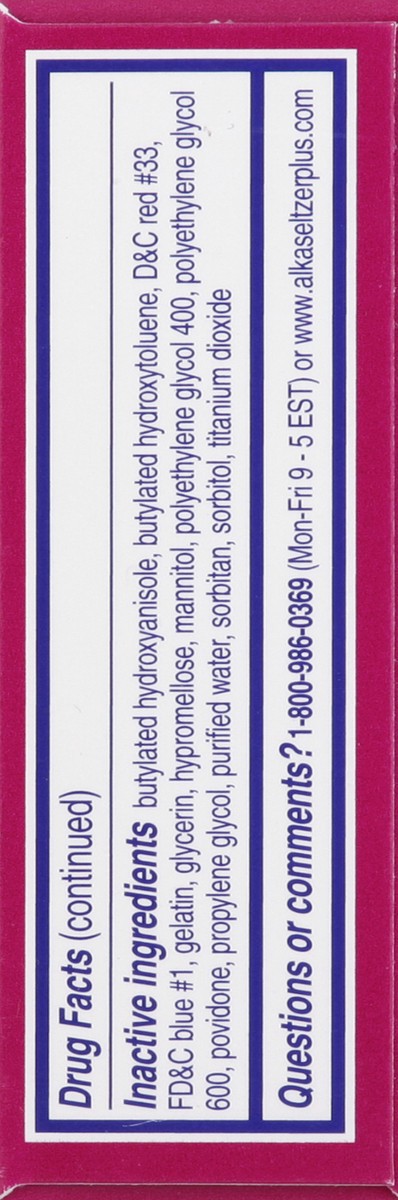 slide 2 of 6, Alka-Seltzer Maximum Strength Cold & Cough Liquid Gels 20 ea, 20 ct