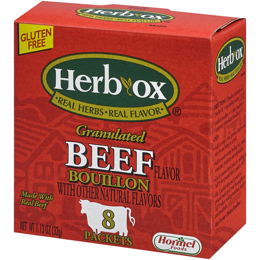 slide 8 of 8, HERB-OX Beef Granulated Bouillon, 1.13 oz