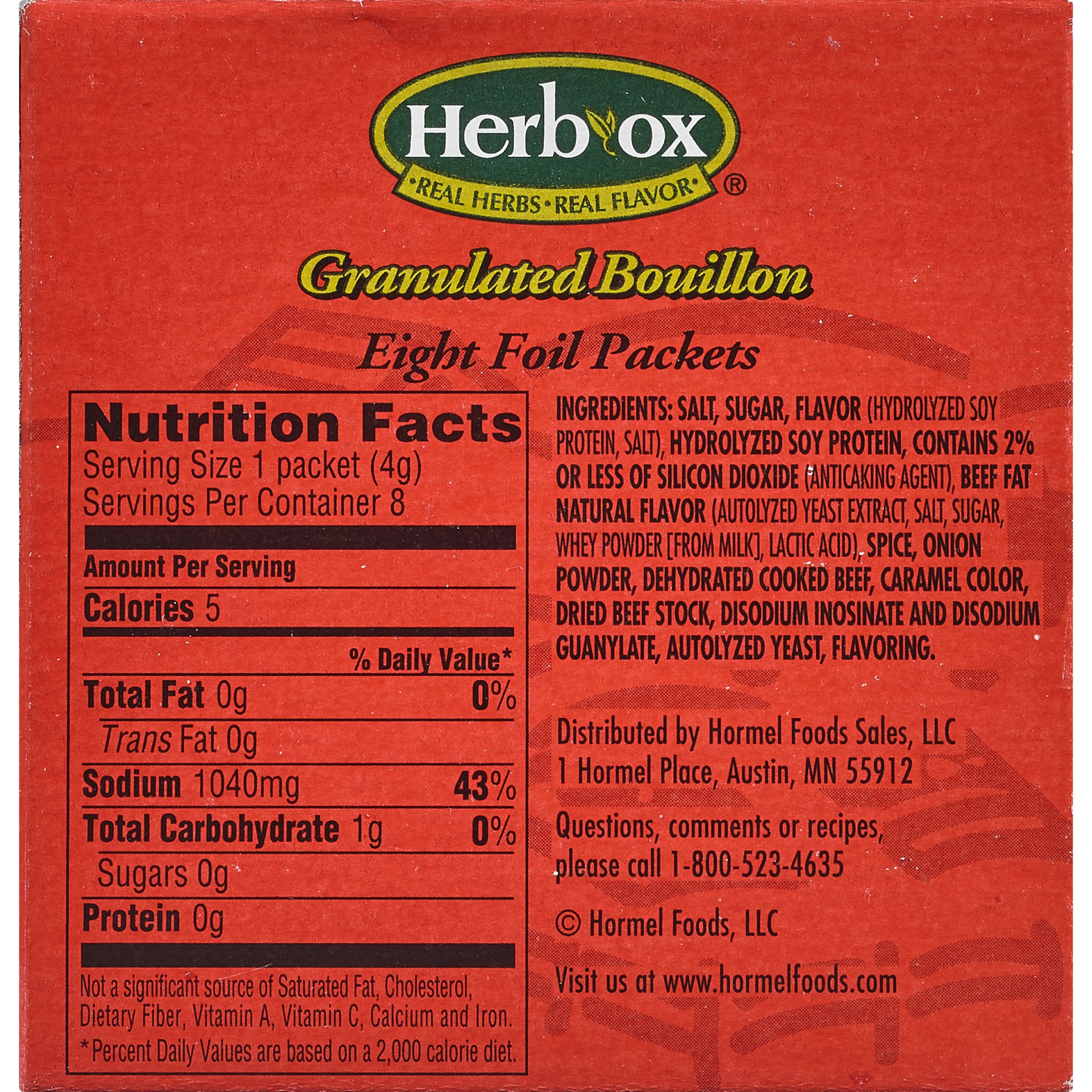 slide 7 of 8, HERB-OX Beef Granulated Bouillon, 1.13 oz