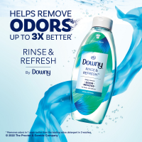 slide 11 of 29, Downy Rinse & Refresh Laundry Odor Remover and Fabric Softener, Cool Cotton, 36.7 fl oz., Safe On All Fabrics, HE Compatible, 36.7 fl oz