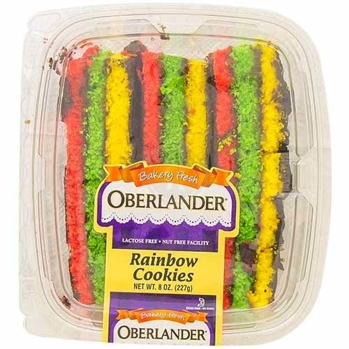 slide 1 of 1, Oberlander Rainbow Cookies, 8 oz