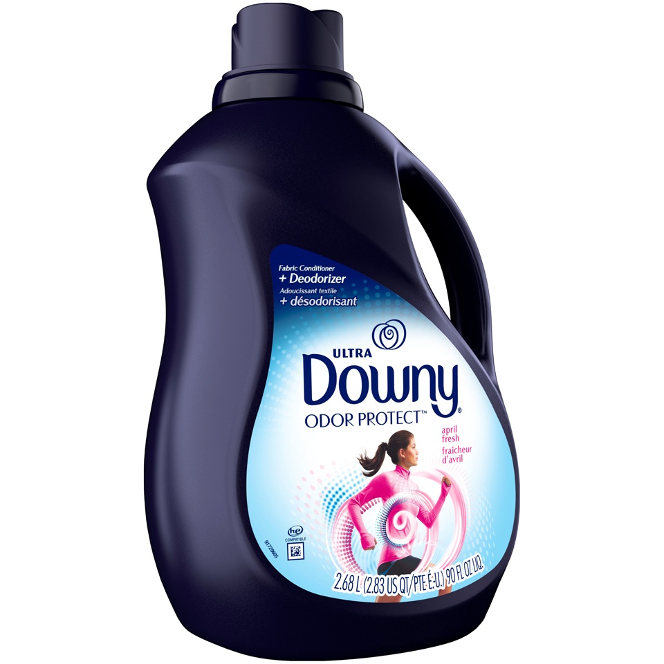 slide 2 of 2, Downy Odor Protect April Fresh Liquid Fabric Deodorizer and Fabric Conditioner, 90 fl oz