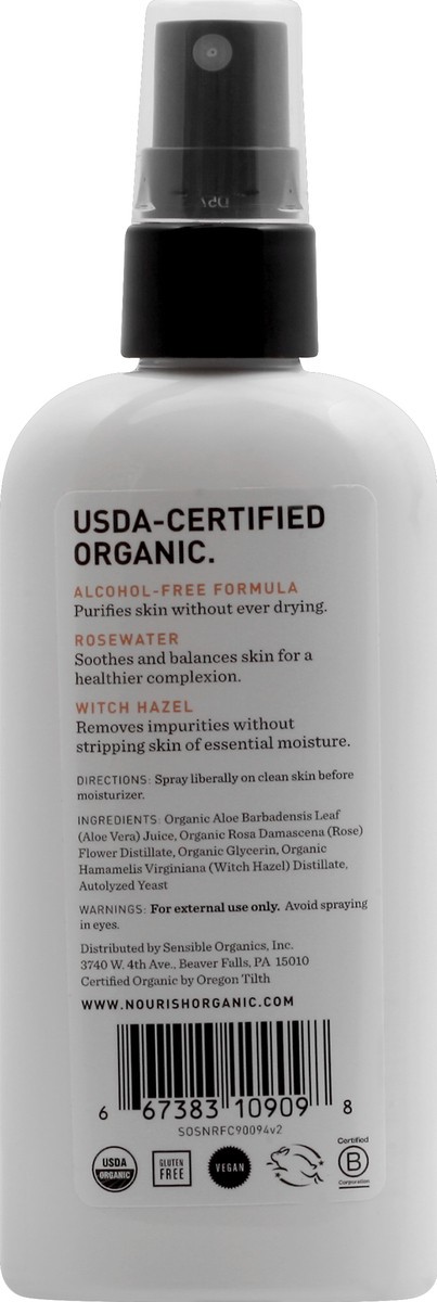 slide 4 of 7, Nourish Organic Face Toner 3 oz, 3 oz