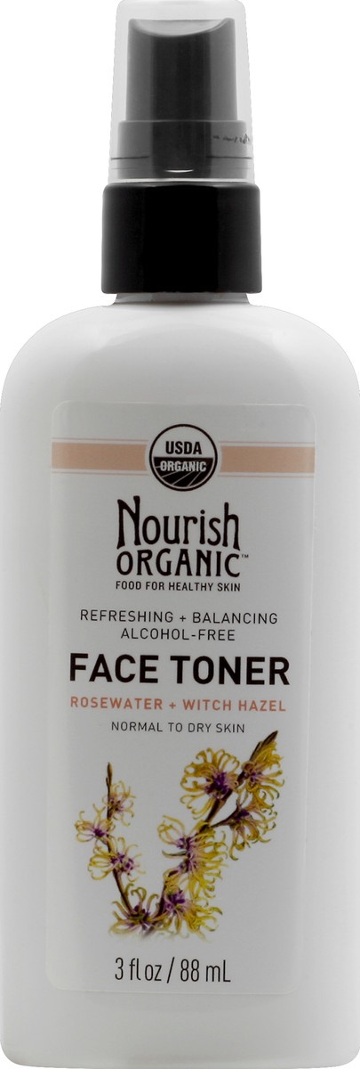 slide 2 of 7, Nourish Organic Face Toner 3 oz, 3 oz