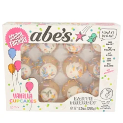 Abe's School Friendly Vanilla Cupcakes 12 Pack