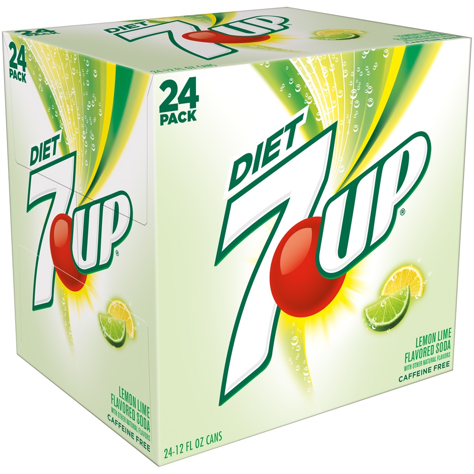 slide 3 of 3, 7UP Zero Sugar Lemon Lime Soda, 12 fl oz cans, 24 pack, 24 ct