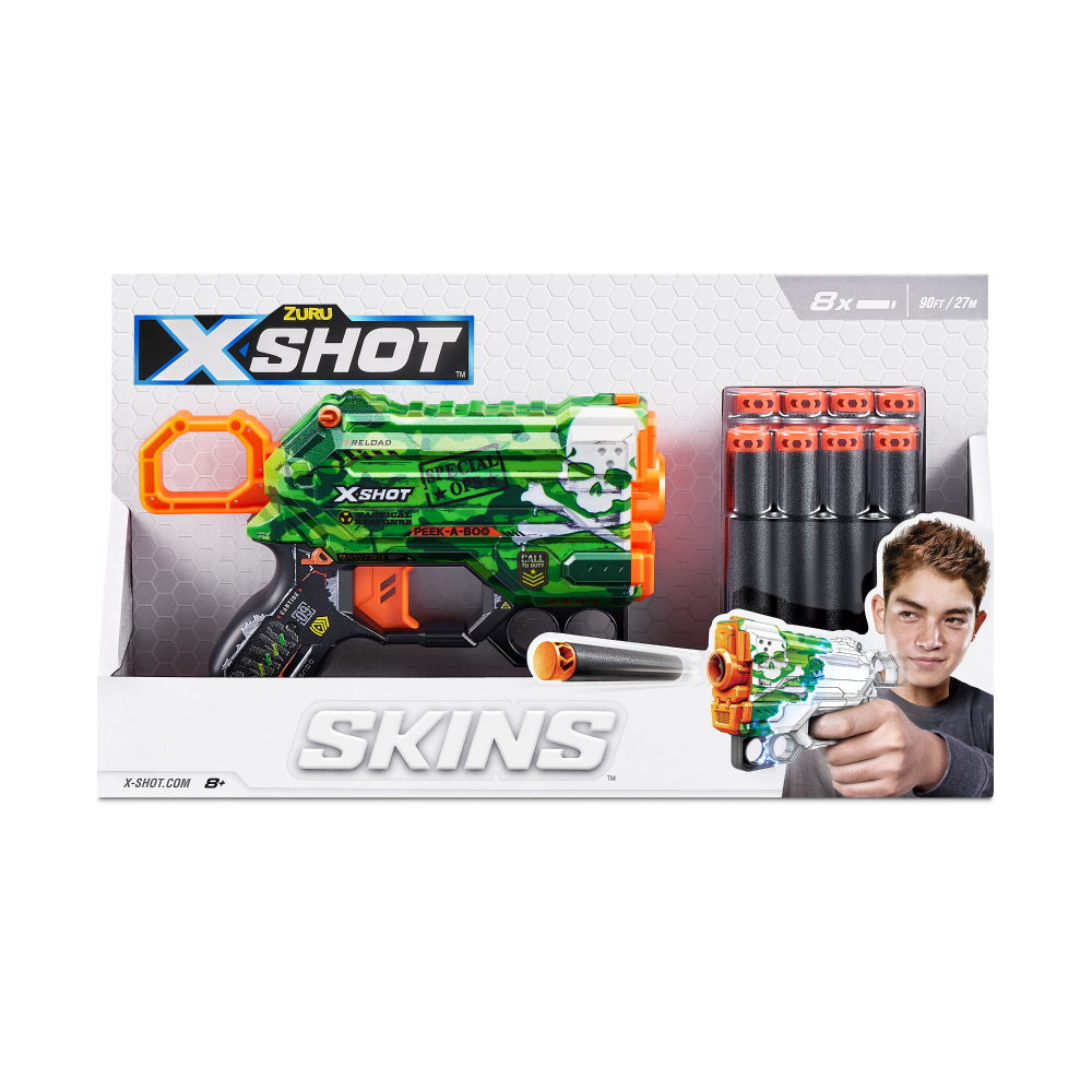 slide 1 of 6, X-Shot Zuru X-SHOT SKINS MENACE, 1 ct