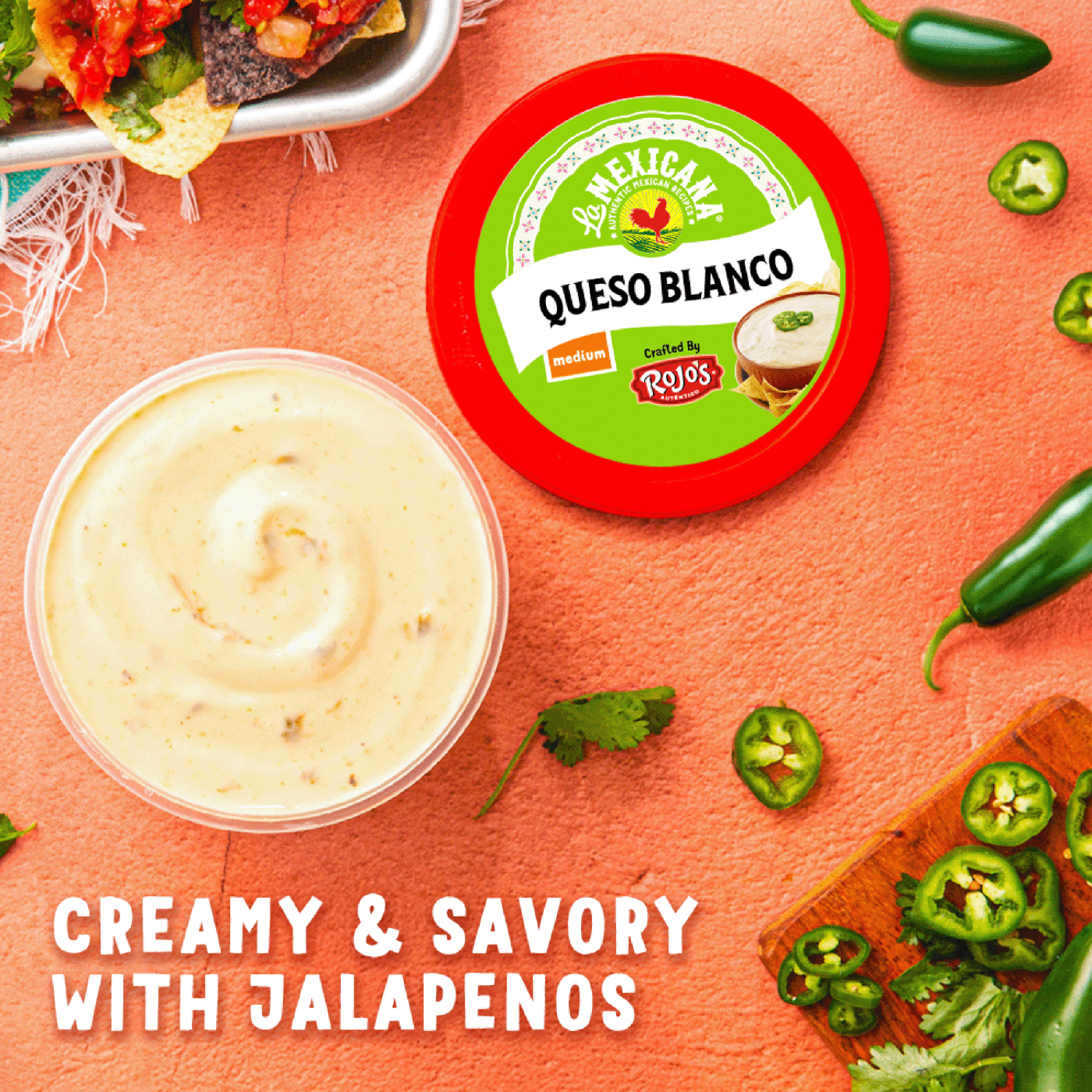 slide 3 of 6, Rojo's® Queso Blanco Medium 12oz, 12 oz