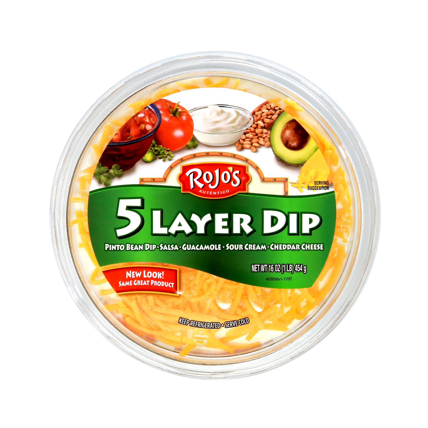 slide 5 of 5, Rojo's 5 Layer Dip 16 oz, 16 oz