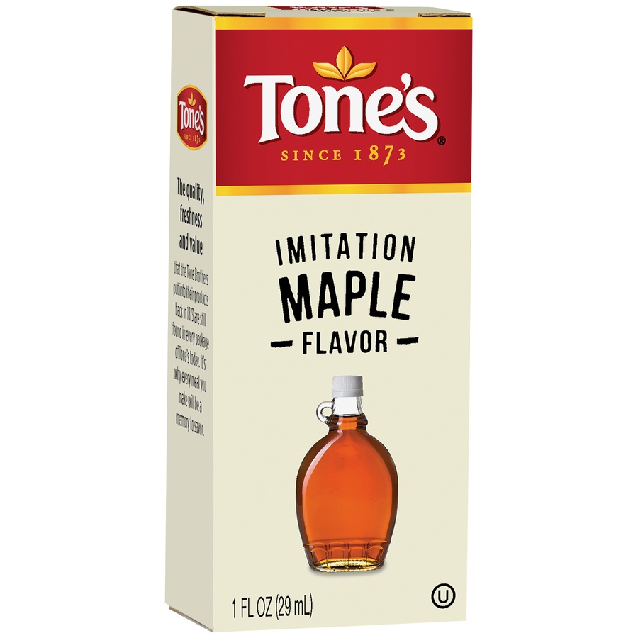 slide 2 of 2, Tone's Imitation Maple Flavor, 1 fl oz