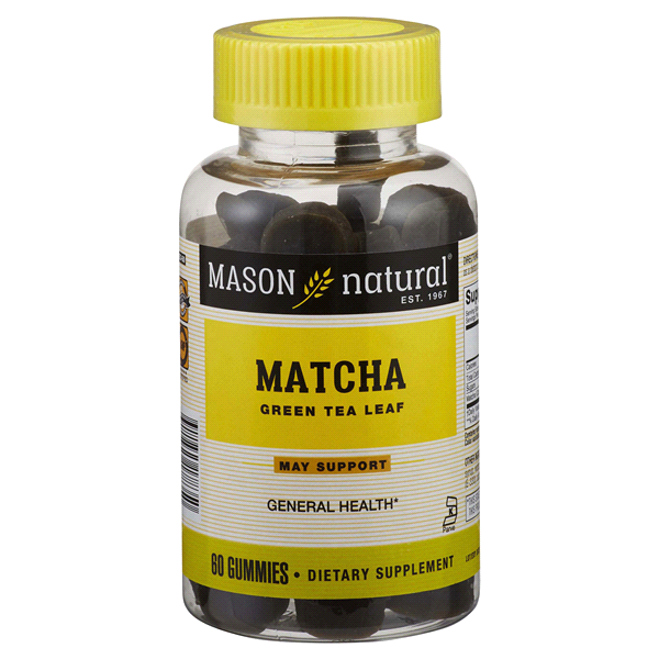 slide 1 of 1, Mason Natural Matcha Green Tea Gummy, 60 ct