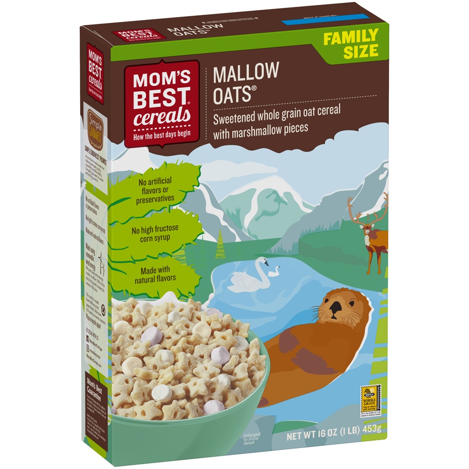 slide 6 of 8, Mom's Best Mallow Oats Cereal, 16 oz