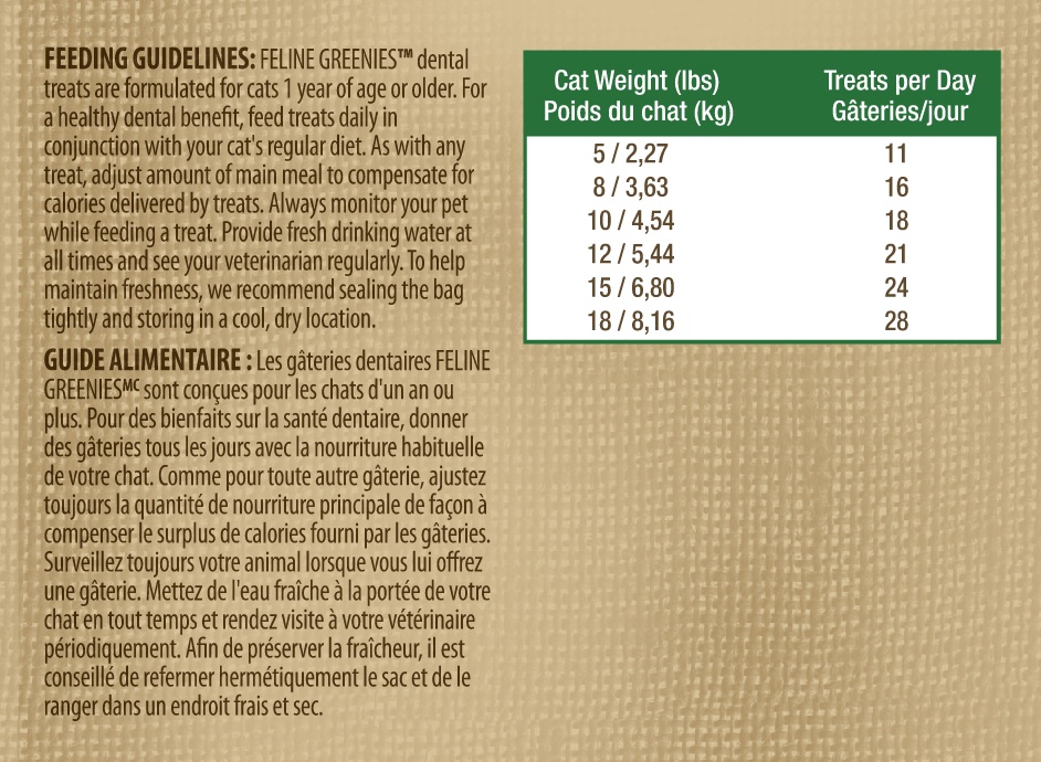 slide 9 of 9, Greenies Feline Tempting Tuna Flavor Dental Cat Treats, 2.5 oz