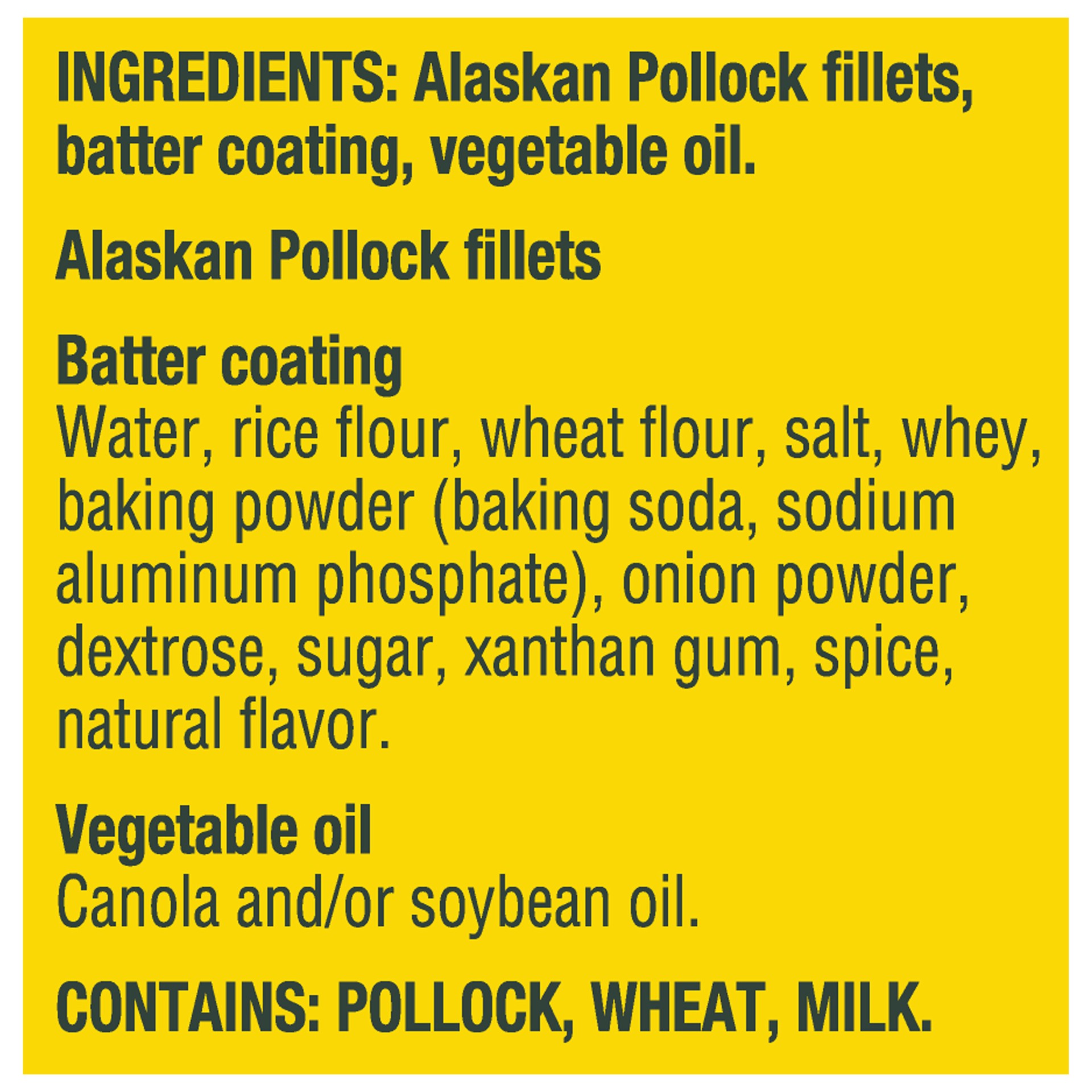 slide 7 of 9, Gorton's Gorton''s Crispy Battered Fish 100% Whole Fillets (Not Minced), Wild Caught Alaskan Pollock, Frozen, 10 Count, 19 Ounce Resealable Bag, 10 ct