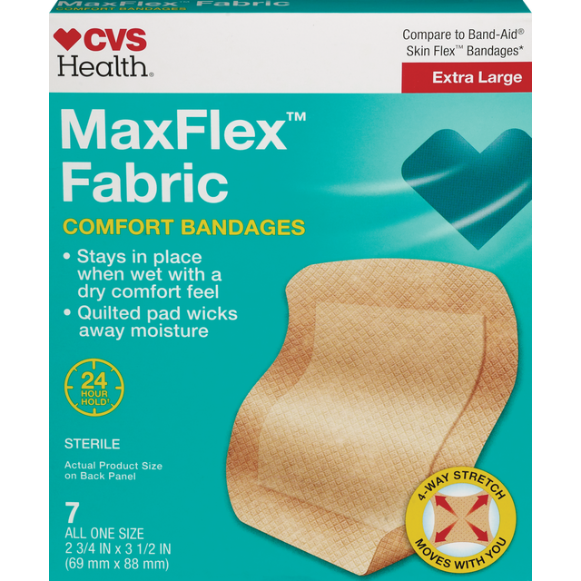 slide 1 of 1, CVS Health Mf Fabric Bndg Xl, 1 ct
