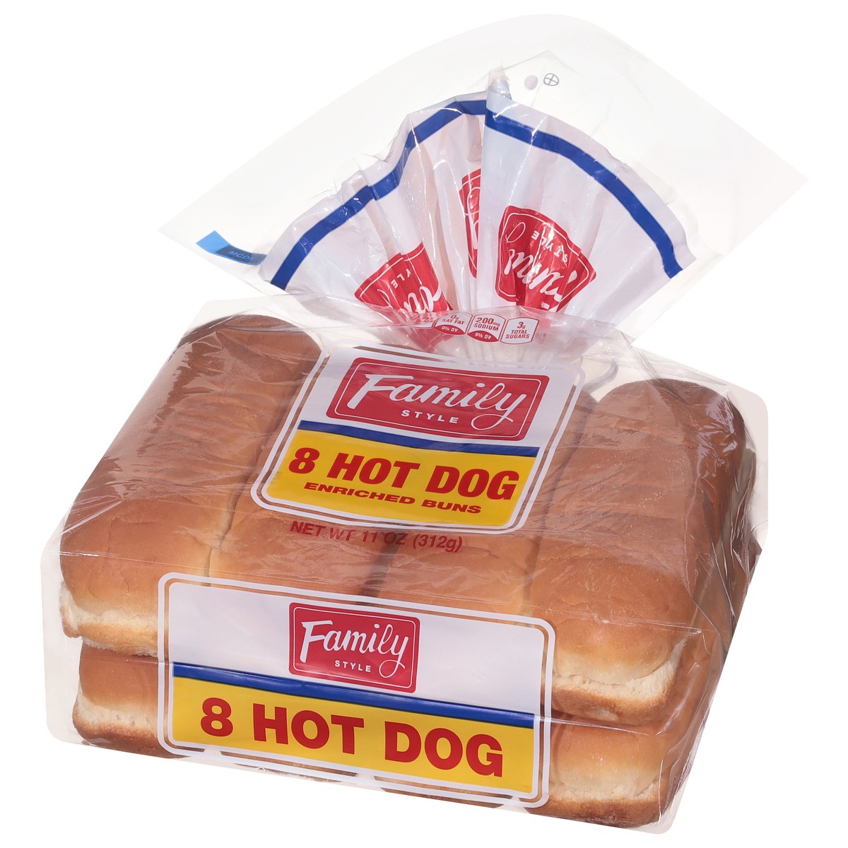 slide 4 of 14, European Bakers Family Style Hot Dog Enriched Buns 8 ea, 8 ct