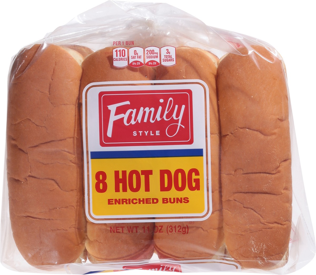 slide 13 of 14, European Bakers Family Style Hot Dog Enriched Buns 8 ea, 8 ct