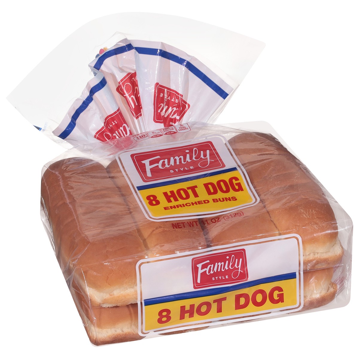 slide 3 of 14, European Bakers Family Style Hot Dog Enriched Buns 8 ea, 8 ct