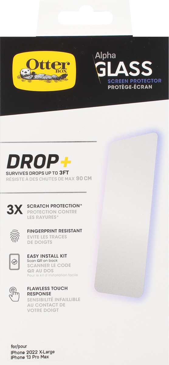 slide 5 of 9, OtterBox Alpha Glass Screen Protector 1 ea, 1 ct