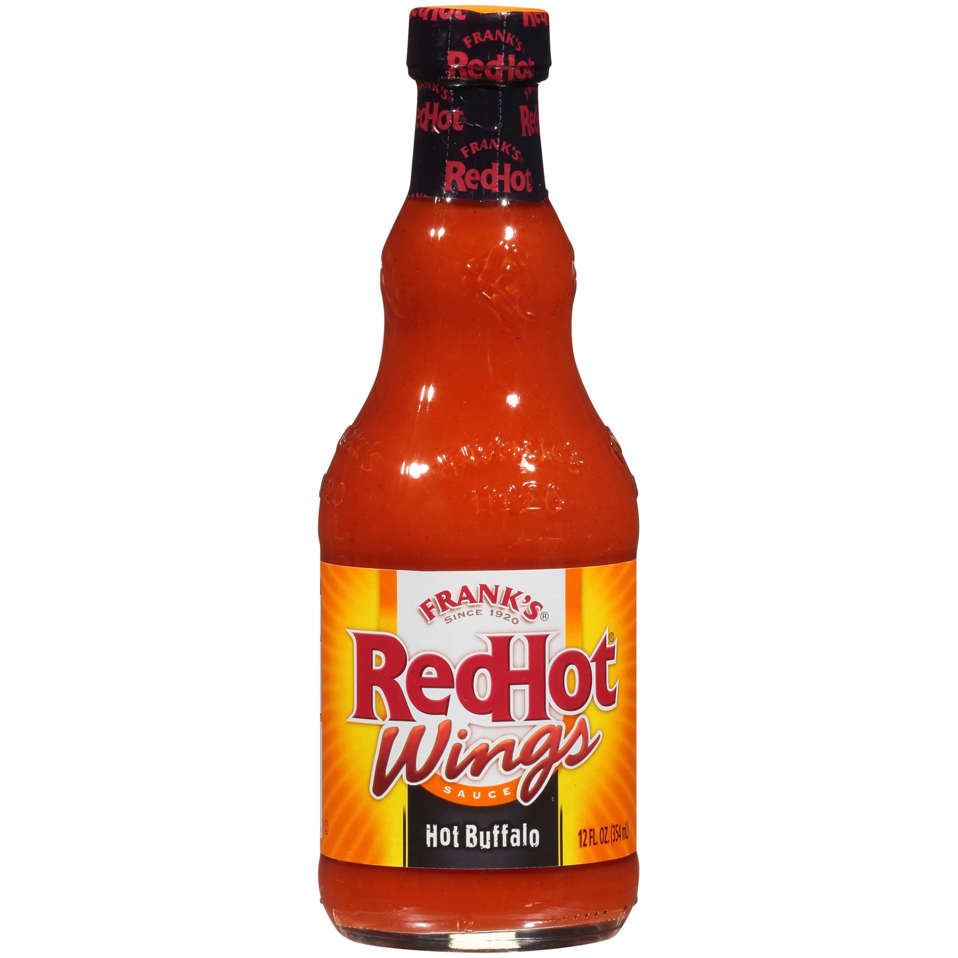 slide 1 of 7, Frank's RedHot Hot Buffalo Wings Hot Sauce, 12 fl oz, 12 fl oz