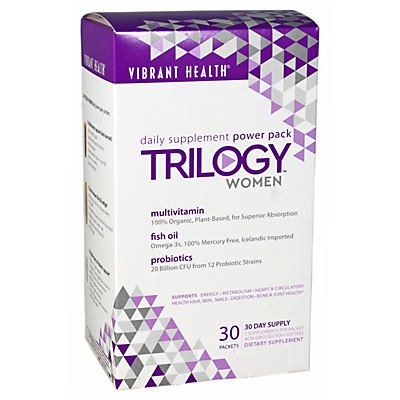 slide 1 of 1, Vibrant Health Trilogy Women Daily Power Packs, 30 ct