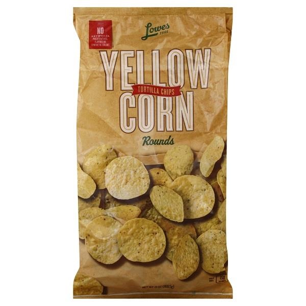 slide 1 of 1, Lowes Foods Yellow Corn Tortilla Chips, 13 oz