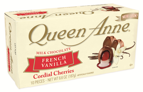 slide 1 of 1, Queen Anne Milk Chocolate French Vanilla Cordial Cherries, 6.6 oz