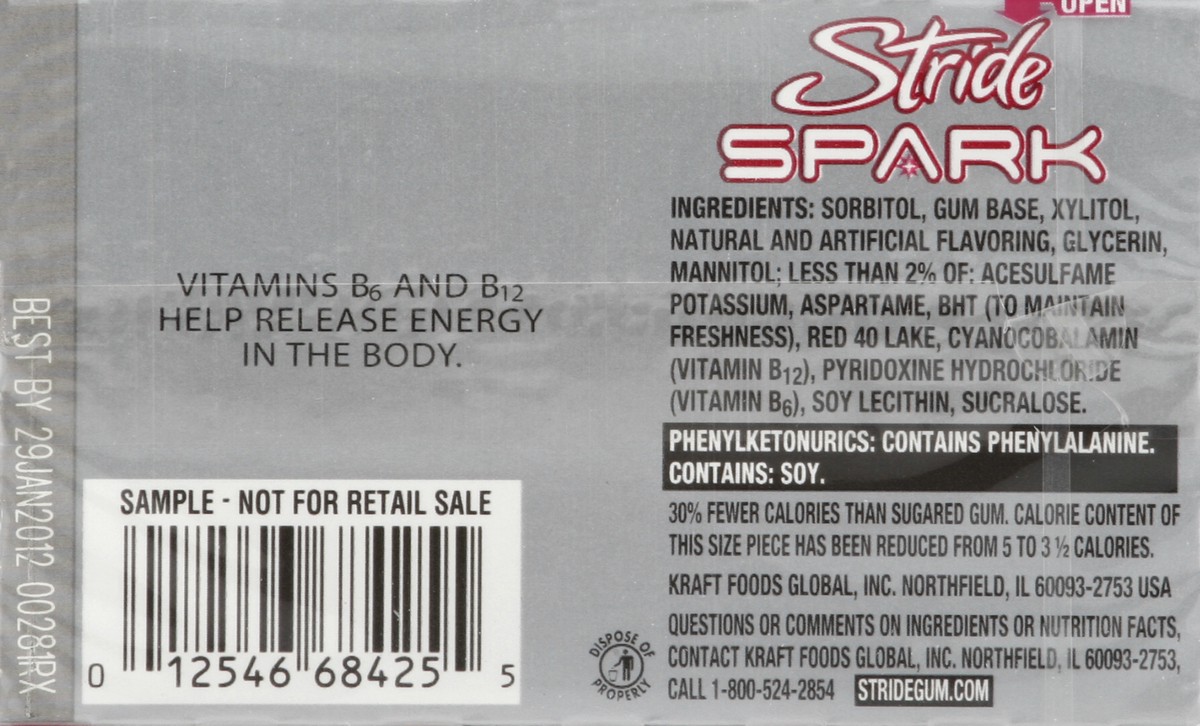 slide 5 of 8, Stride Gum 14 ea, 14 ct