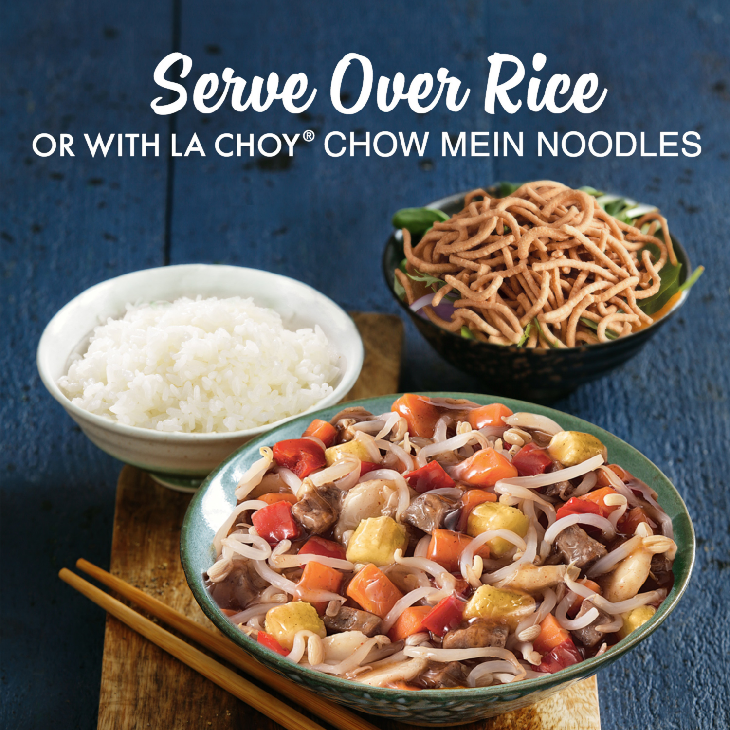 slide 2 of 4, La Choy Beef Chow Mein with Sauce and Asian-Style Vegetables in Brine 28 oz, 28 oz