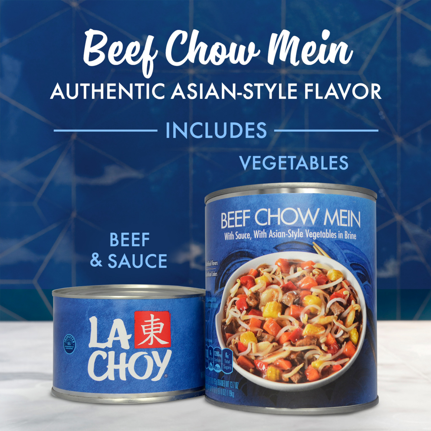 slide 4 of 4, La Choy Beef Chow Mein with Sauce and Asian-Style Vegetables in Brine 28 oz, 28 oz