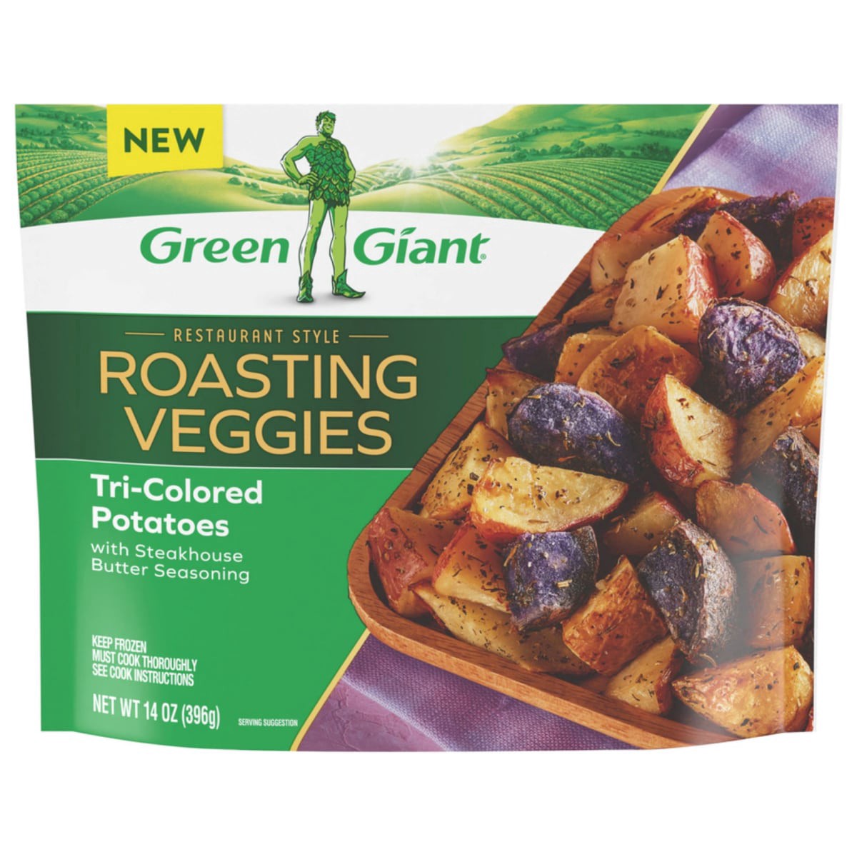 slide 1 of 5, Green Giant Restaurant Style Tri Colored Potato W/ Steakhouse Butter 14 Ounces, 14 oz