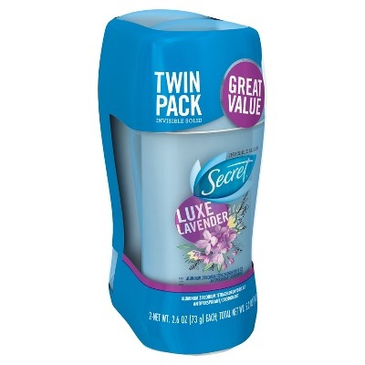 slide 1 of 1, Secret Fresh Antiperspirant And Deodorant Invisible Solid, Luxe Lavender, 5.2 oz