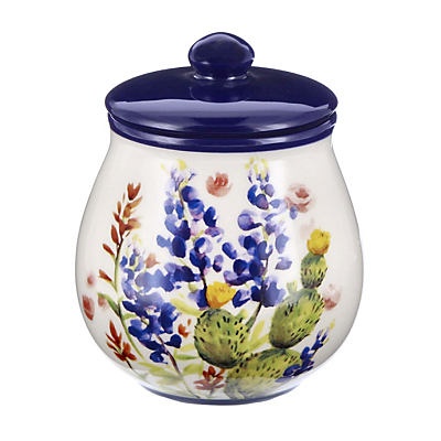 slide 1 of 1, Haven & Key Bluebonnet Ceramic Sugar Jar, 5 in