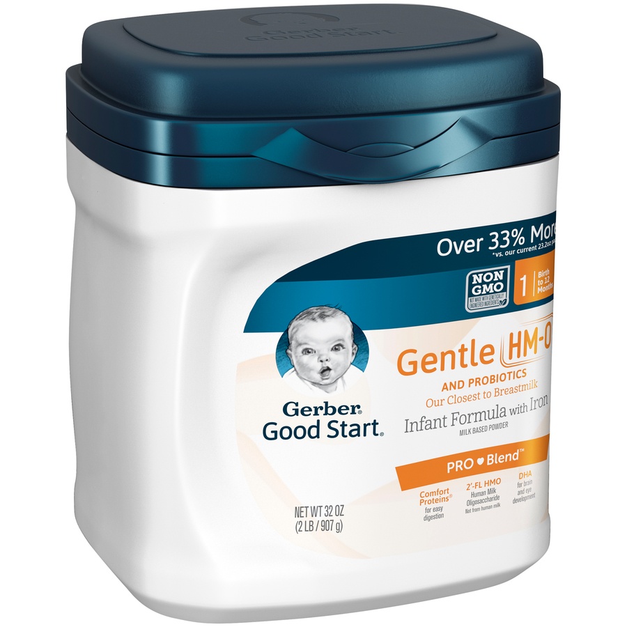 slide 2 of 7, Gerber Good Start Stage 1 Gentle Non-GMO Powder Infant Formula, 32 oz