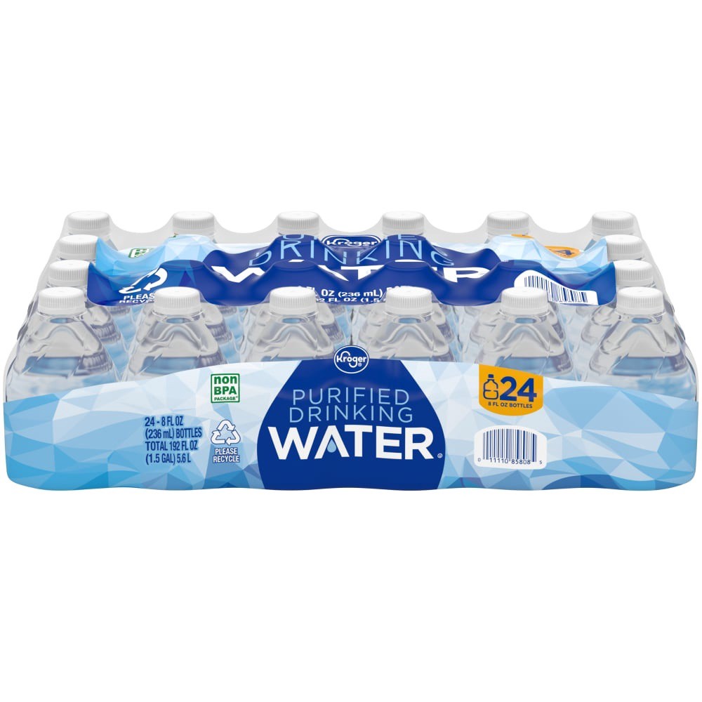 slide 1 of 4, Kroger Purified Water Mini Bottles, 24 ct; 8 fl oz