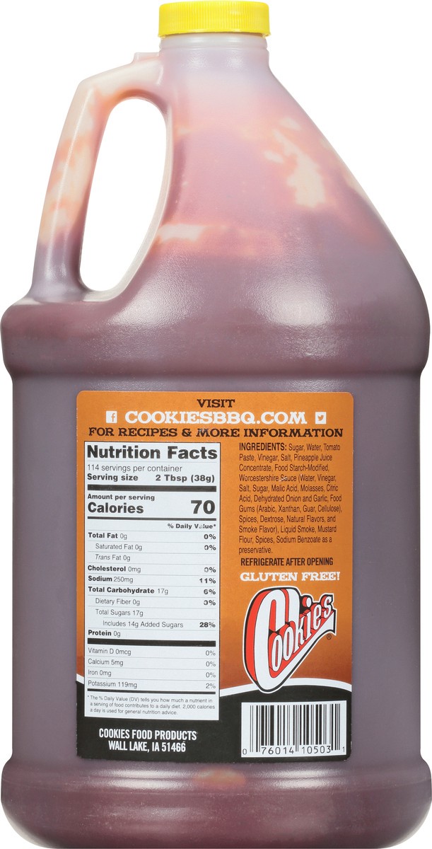 slide 2 of 12, Cookies Sweet Hickory Bar "B" "Q" Sauce 154 oz, 154 oz