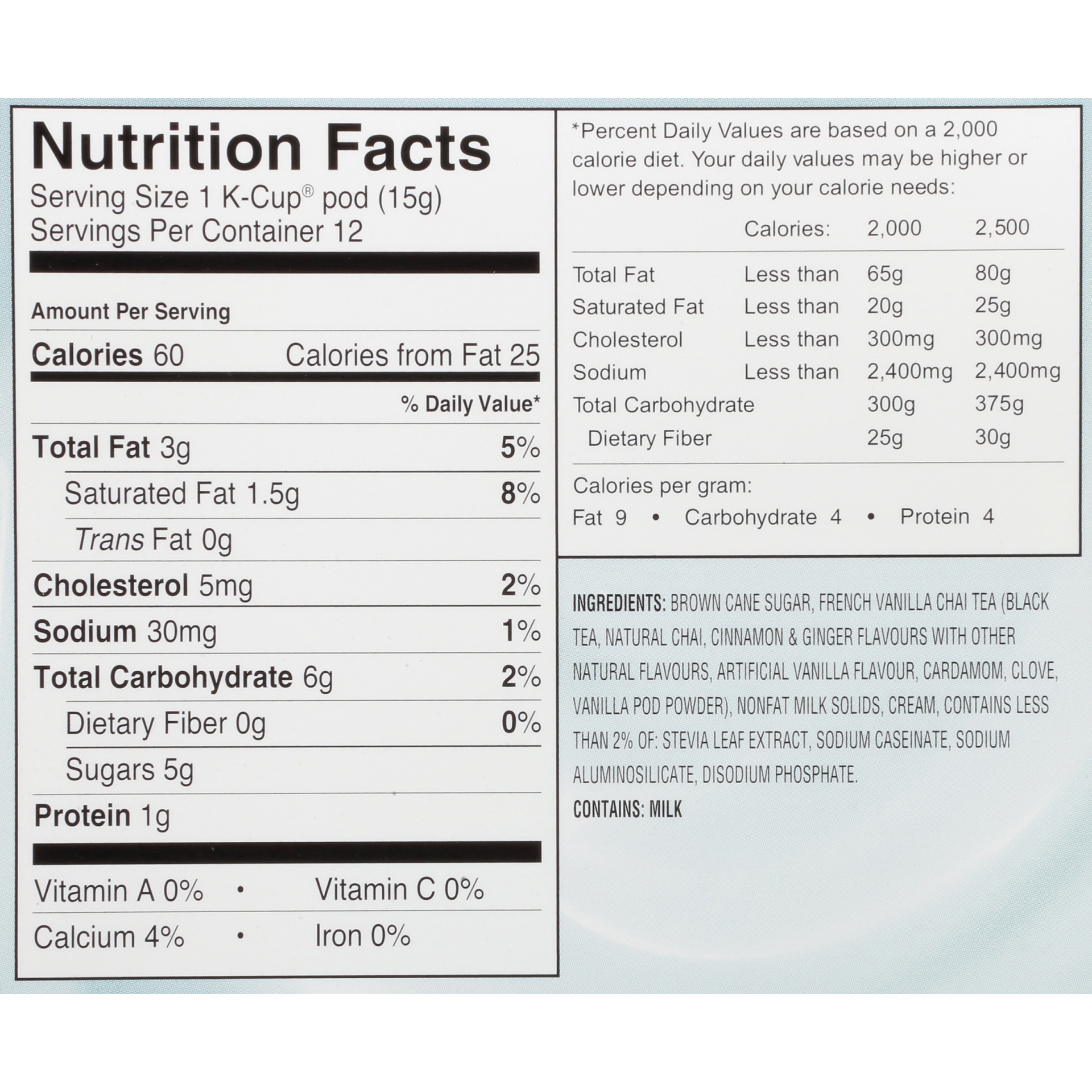 slide 7 of 8, Twinings French Vanilla Chai Latte Sweetened Black Tea, 12 ct; 0.52 oz