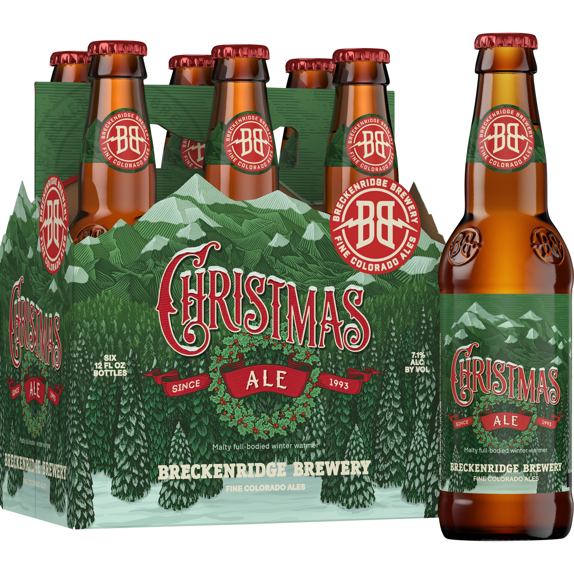 slide 1 of 1, Breckenridge Brewery Christmas Ale, 7.1% ABV, 6 ct; 12 oz