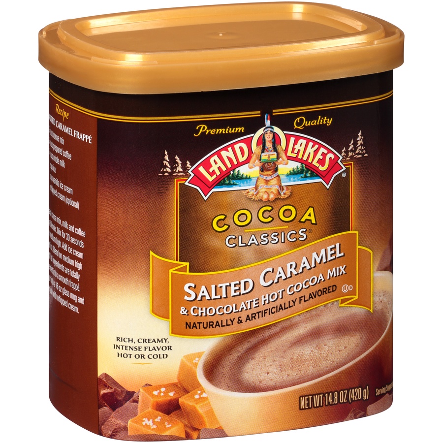 slide 2 of 8, Land O'Lakes Cocoa Classics Salted Caramel & Chocolate Hot Cocoa Mix - 14.8 oz, 14.8 oz