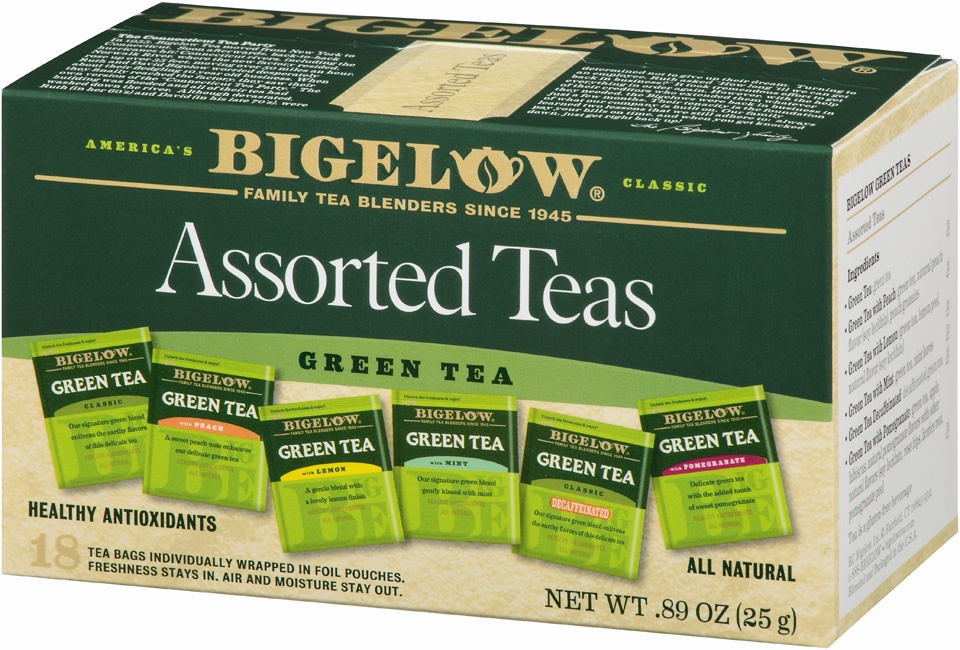 slide 2 of 7, Bigelow Assorted Green Teas- 0.89 oz, 0.89 oz