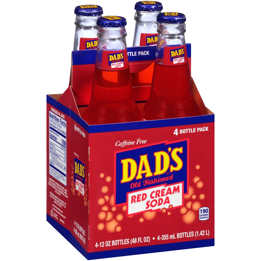 slide 6 of 8, Dad's Cream Soda, Red, 4 ct