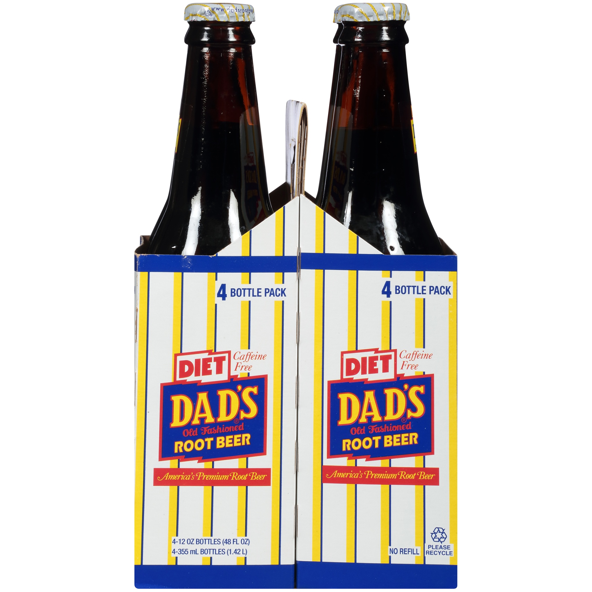 slide 4 of 8, Dad's Old Fashioned Diet Root Beer, 4 ct; 12 oz