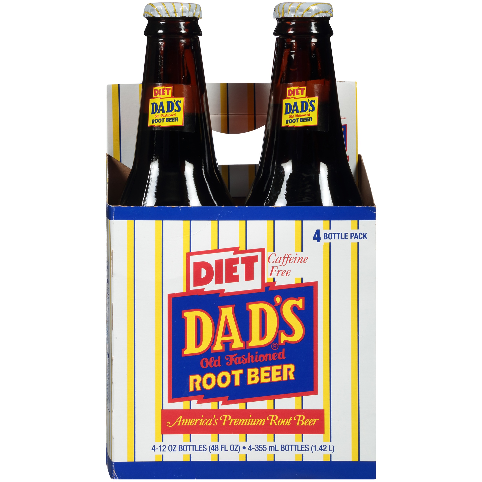 slide 6 of 8, Dad's Old Fashioned Diet Root Beer, 4 ct; 12 oz